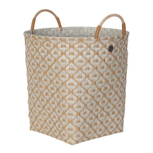 Handed By   Ivy & Rose stor kurv m/håndtak 35x35 cm pale grey