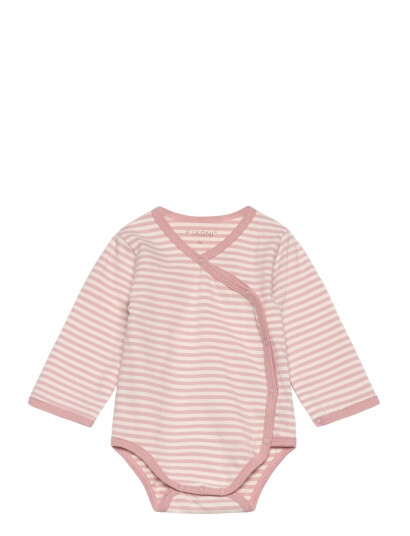 Blå Wrap Body Ls Y/D Stripe Pink 44 Blå Wrap Body Ls Y/D Stripe Pink 44