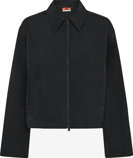 J. Lindeberg Mellie Tech Drape Overshirt BLACK XS