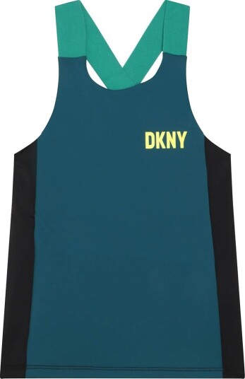 DKNY Treningstopp Petroleumsblå/Svart DKNY 14 år 164 T skjorte Grønn DKNY Treningstopp Petroleumsblå/Svart DKNY 14 år 164 T skjorte Grønn