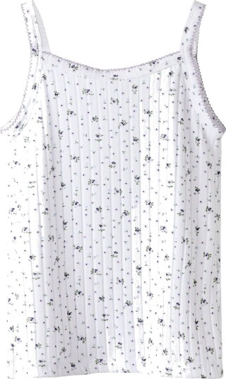 Name It Topp NkfFiona Bright White/Blomster Name It 9 10 år 134 140 Singlet Hvit Lilla