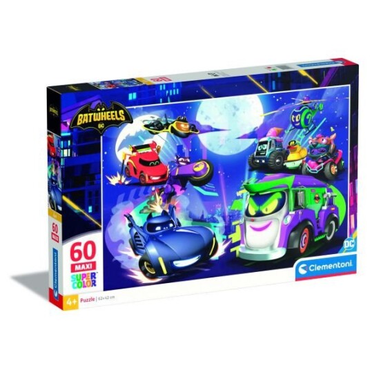 Clementoni Maxi SuperColor Puslespill 60 Brikker Batwheels