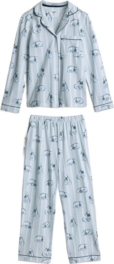 Chelsea Peers Organic Cotton Polar Bear Stripe Print Long Pyjama Set WHITE 38 Chelsea Peers Organic Cotton Polar Bear Stripe Print Long Pyjama Set WHITE 38