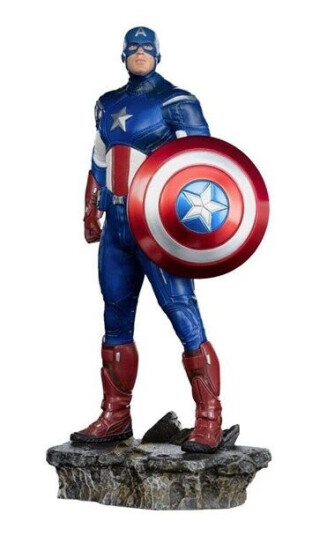 Iron Studios Captain America Battle of New York 1:10 Figur fra Infinity Saga Iron Studios Captain America Battle of New York 1:10 Figur fra Infinity Saga