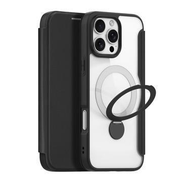 iPhone 16 Pro Max Dux Ducis Skin X Pro magnetisk flip-deksel svart