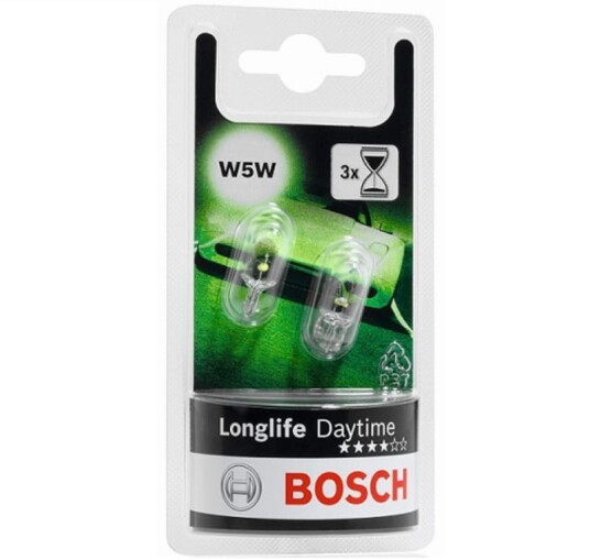 Bosch Longlife Daytime lyspære
sett W5W/T10 1987301052 Bosch Longlife Daytime lyspære
sett W5W/T10 1987301052