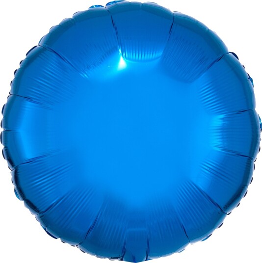 Riethmüller Folieballong Rund Metallisk Blå 9914068
