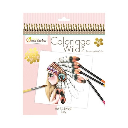 Avenu Mandarine Emmanuelle Colin Colouring book Wild 2 Avenu Mandarine Emmanuelle Colin Colouring book Wild 2