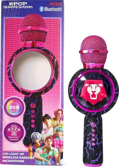 OTL K-Pop Demon Hunters Karaokemikrofon Pop Sing Med LED Saja Boys