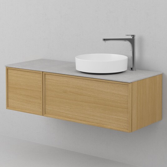 INR Iconic Nordic Rooms Air Wood Servantskap Hel Front med 2 Skuffer og 1 Dør H350xd450mm Natural oak / 120cm Venstre