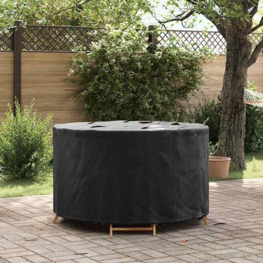 Trekk til utemøbler Svart 128 x 128 x 71 cm 210D stoff