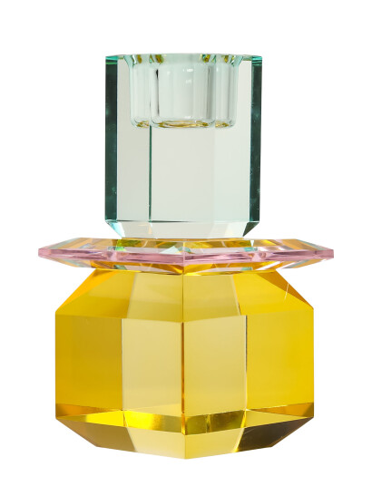 C"est Bon Crystal Candle Holder - Yellow - ONE SIZE