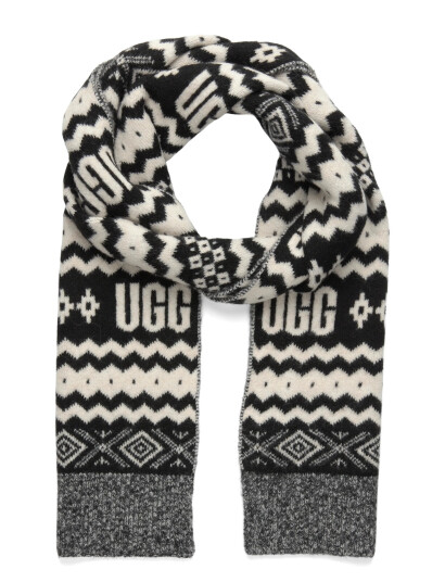 UGG Chunky Uggisle Scarf - Black - ONE SIZE UGG Chunky Uggisle Scarf - Black - ONE SIZE