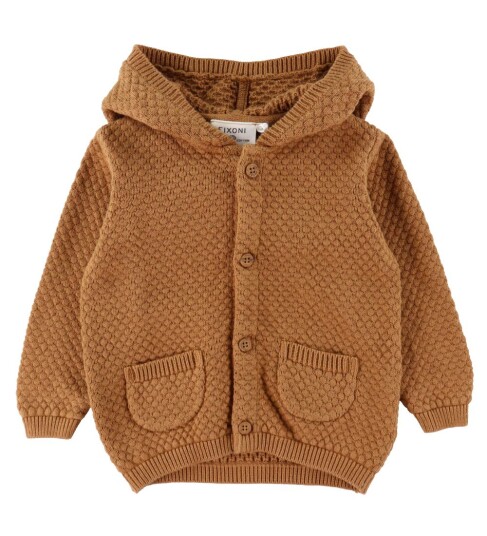 Fixoni Knit Cardigan Ls Brown 50