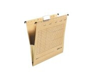 Herlitz UNIREG - Hengefil - for A4 - med fliker - brungul