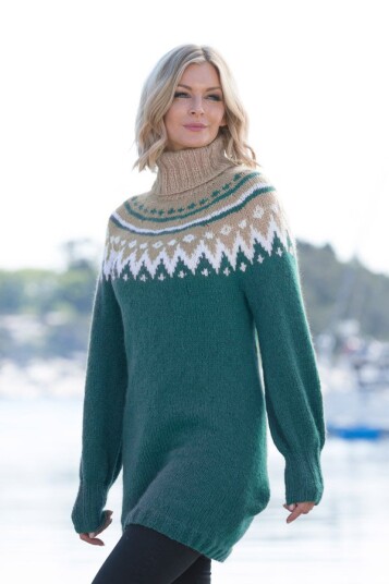 Viking Garn 1811 10 Tåke Genser Turkis
