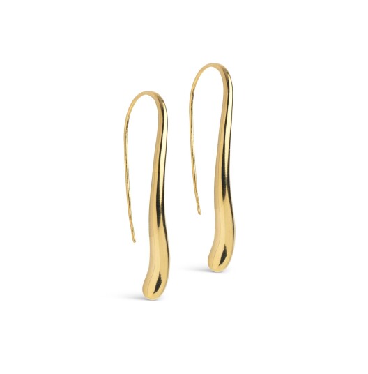 Enamel Copenhagen Elvira Earrings Gullfarge 40 mm Enamel Copenhagen Elvira Earrings Gullfarge 40 mm