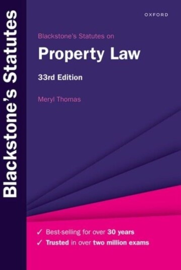 Blackstone's Statutes on Property Law