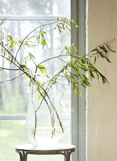 Affari Magnolia Vase Glass H36cm