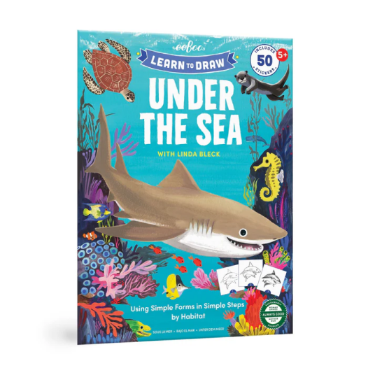 Eeboo Learn To Draw - Under The Sea - Multi/patterned - ONE SIZE