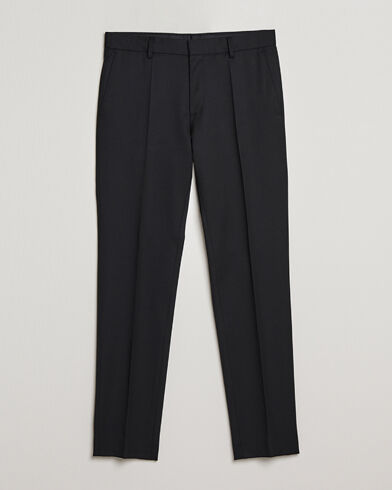 Boss Genius Slim Fit Wool Trousers Black Boss Genius Slim Fit Wool Trousers Black