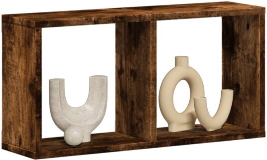Veggskap 60x16x30 cm røkt eik konstruert tre 8721158391698