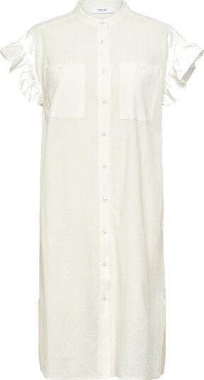 Coster Copenhagen Gwen Solid Shirt Dress   White   34