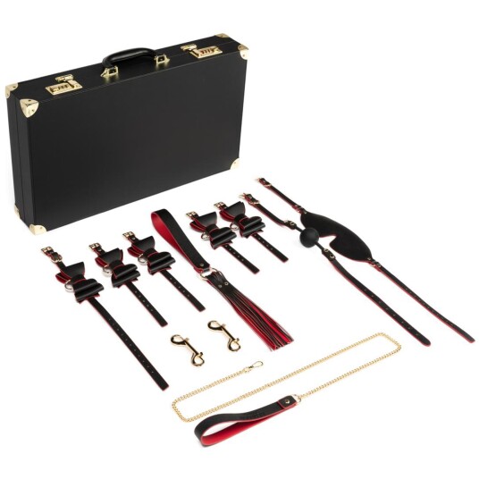 Bedroom Fantasies Bondage koffert 11 deler - Bordeaux