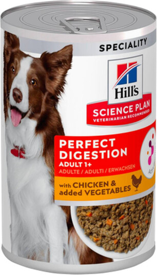 Hills Science Plan Våtfôr for hunder med kylling - Perfekt fordøyelse 12 x 363 g