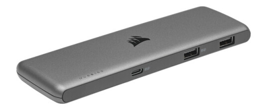 Corsair USB100 7-Port USB Type-C/USB Type-A Expansion Hub USB-hub - USB 3.1 - 7 porter - Grå Corsair USB100 7-Port USB Type-C/USB Type-A Expansion Hub USB-hub - USB 3.1 - 7 porter - Grå