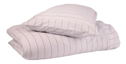 Home By Ilse Jacobsen Bedding Collection dynetrekk 140x220+63x60 cm powder rose stripes