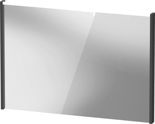 Duravit D Code speil med lys øverst 100 x 700 mm grafittmatt