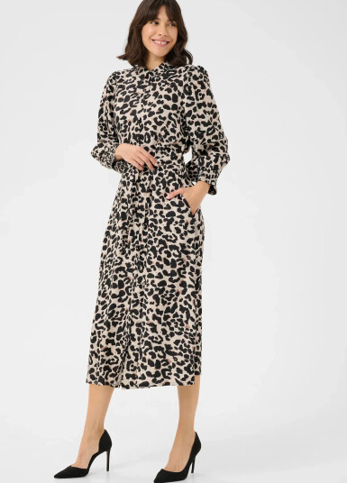 Kaffe Kaemina Dress - Beige - 44 Kaffe Kaemina Dress - Beige - 44