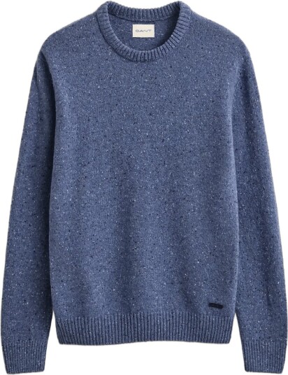 Gant Wool Blend Neps C Neck BLUE HORIZON S Gant Wool Blend Neps C Neck BLUE HORIZON S