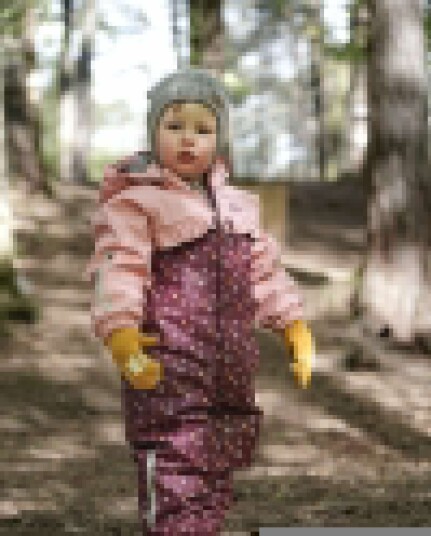 Kattnakken Babyregndress Pytt Rosa 74