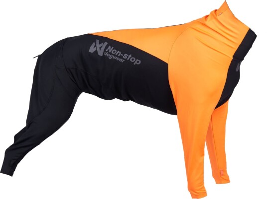 Non-stop Dogwear Protector Dog Suit Female Orange/Black 70