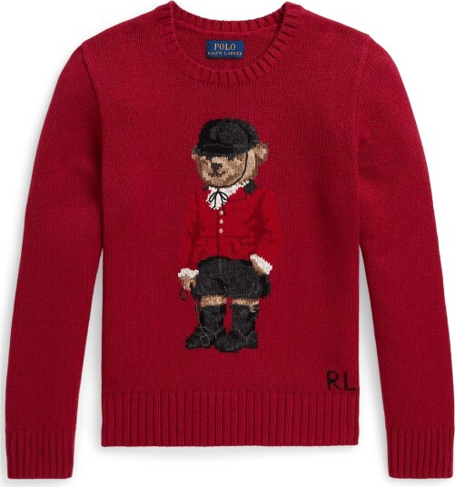 Ralph Lauren Kids Polo Bear Sweater EATON RED XL