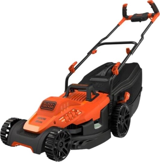 Black & Decker Black+Decker Bemw471bh-Qs Tondeuse À Gazon Filaire 6 Hauteurs, 1600 W, Orange, 38 Cm