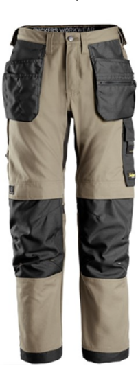 Snickers Workwear 6224 AllroundWork Arbeidsbukse brun/svart Brun/Svart., Klær
