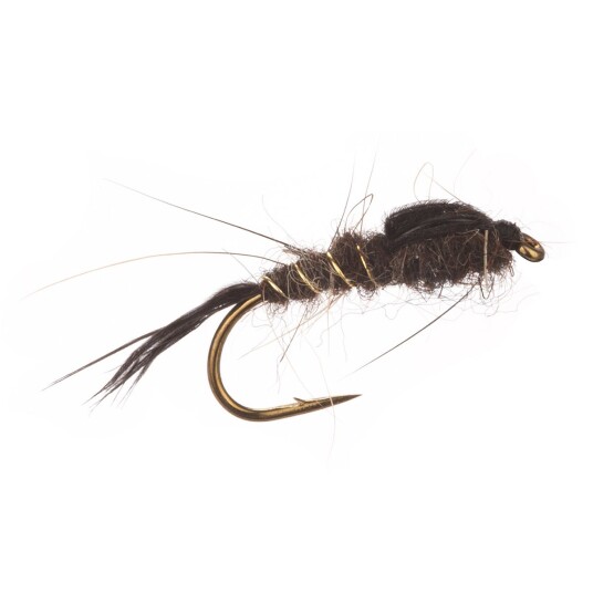 Arcticflies Nymphe Hare"S Ear Black Gold Ribbed
