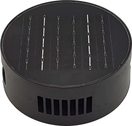 Ledlife Solcelle vegglampe   IP54 rund sort roterbar skumringssensor   Farge på huset : Svart Kulør : Varm