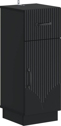 vidaXL Baderom Oppbevaringsskap HOORN Svart 30 x 31 x 77 cm