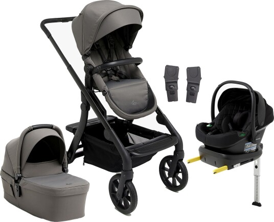 Beemoo Pro Max Duovogn & Beemoo Route Babybilstol inkl. ISOFIX Base Mocha Grey