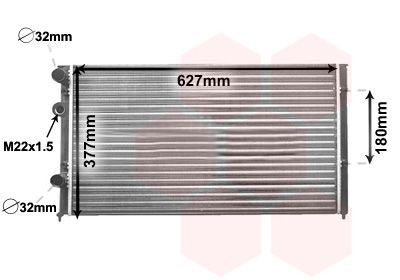 Radiator VAN WEZEL 58002027