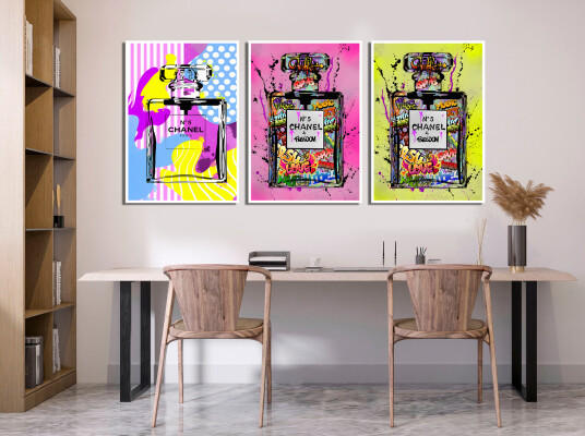Plakater N°5 CHANEL / Sett av 3 Plakater N°5 CHANEL / Sett av 3