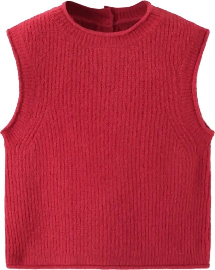 Mango Ribbed Jersey Jacket RED 18 24M