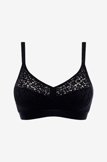 Chantelle Myk BH Norah Easy Feel Wirefree Support Bra Svart Chantelle Myk BH Norah Easy Feel Wirefree Support Bra Svart