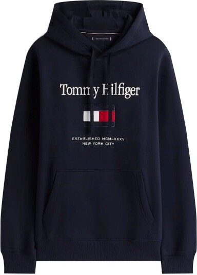 Tommy Hilfiger Tommy Embro Flag Hoodie Navy XS