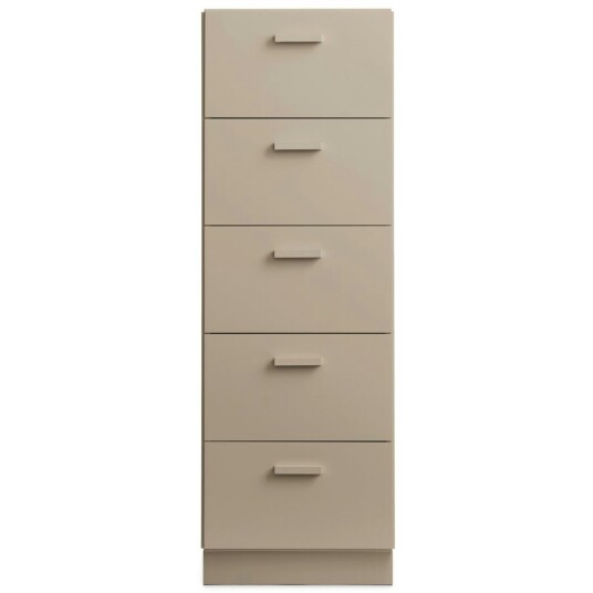 String Relief Kommode Høy med Sokkel Beige