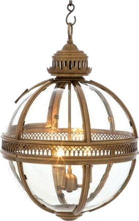 Residential taklampe antikk messing